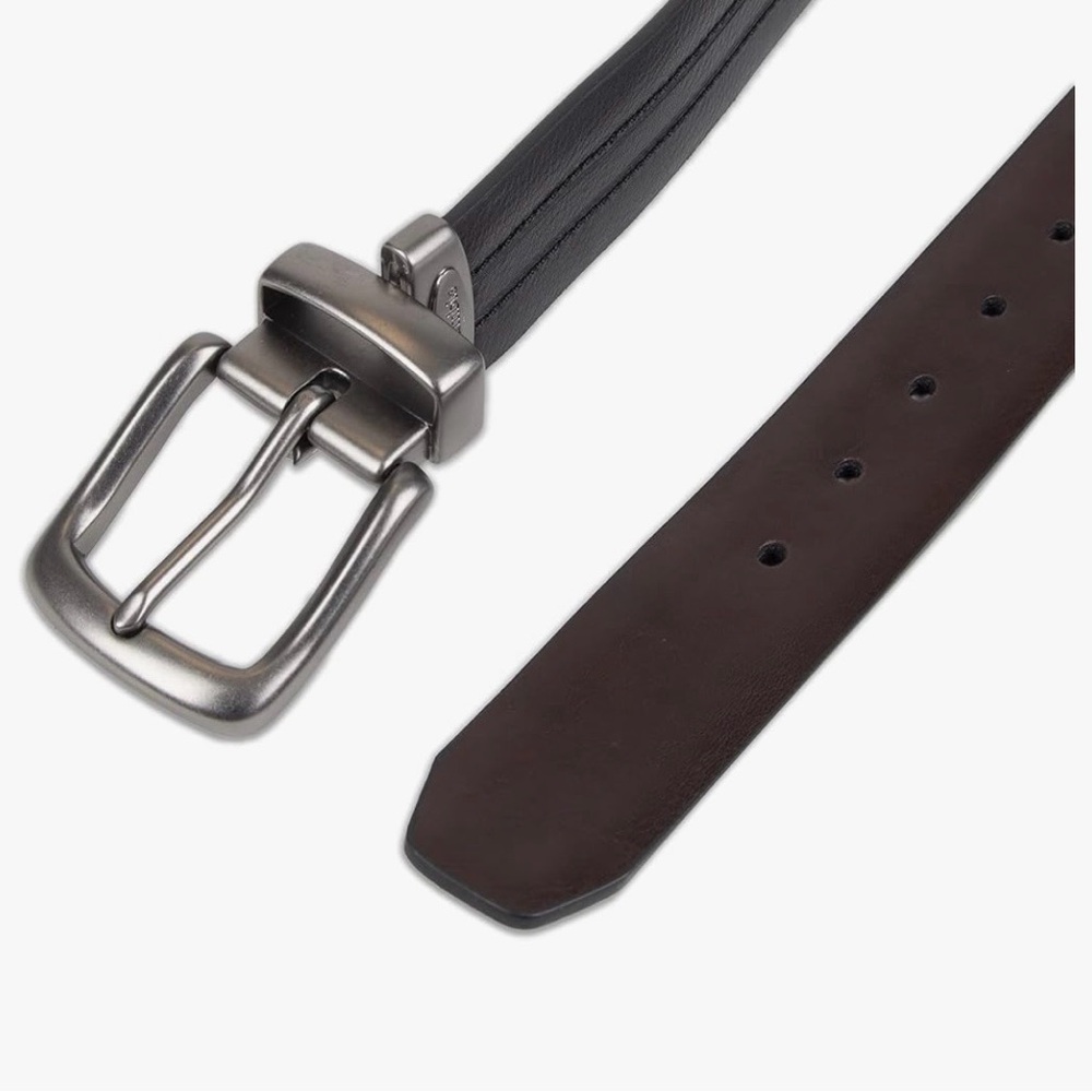 Columbia 2-in-1 Black and Brown Synthetic Leather Belt Size Small 30-32 - Picture 7 of 11
